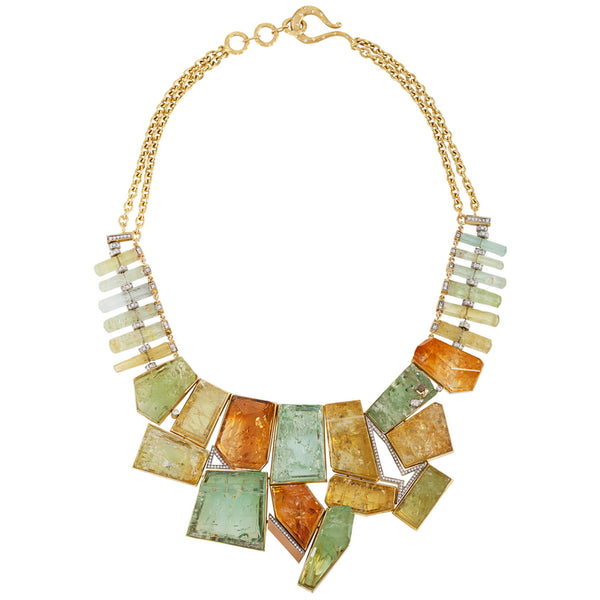 Women’s Yellow, Green and Blue Beryl Necklace