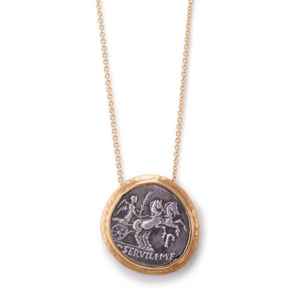 Women's Ancient, Authentic Victory Coin Necklace