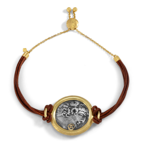 Unisex Ancient, Authentic Zeus Coin Bracelet