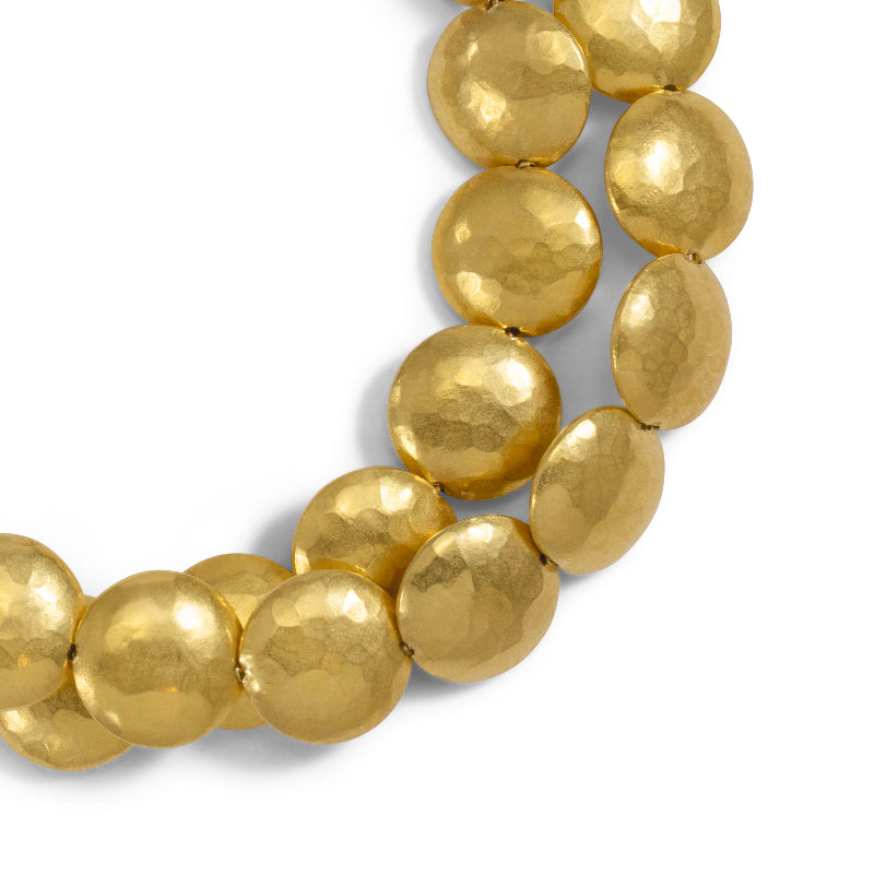 18kt Gold Bead Double Strand Bracelet