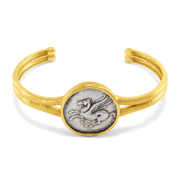 Women's Pegasus Coin Cuff Bracelet