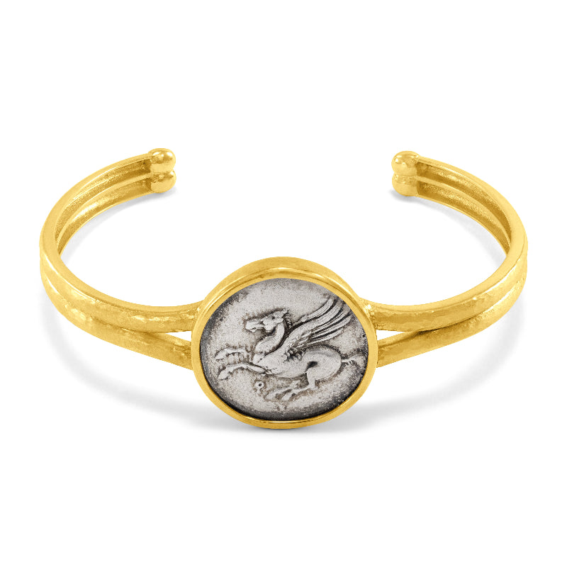 Women's Pegasus Coin Cuff Bracelet