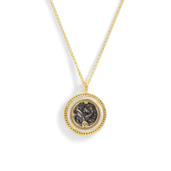 Women's Ancient, Authentic Coin and Diamond Enhancer