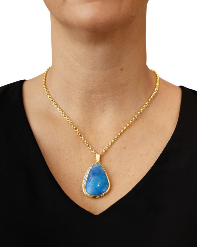 Boulder Opal and Diamond Enhancer