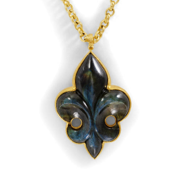 Labradorite Fleur-de-Lis Enhancer