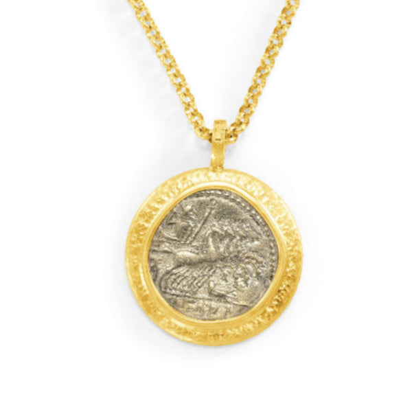 Unisex Ancient, Authentic Jupiter Coin Enhancer