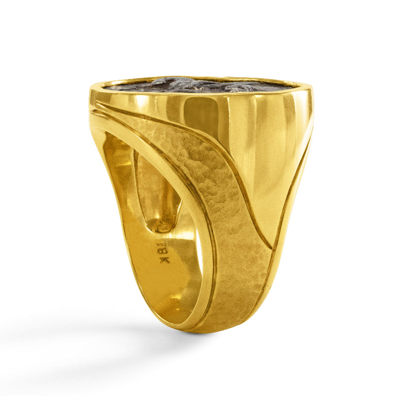 Men's Ancient, Authentic Pegasus Coin Ring