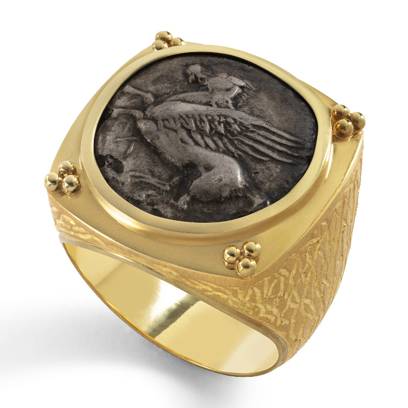 Pegasus Coin Ring