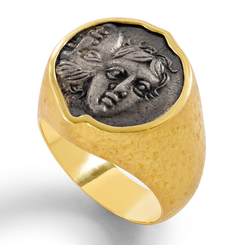 Men's Ancient, Authentic Gemini Coin Ring