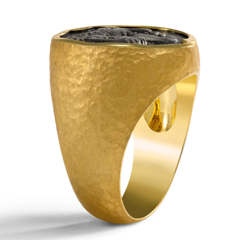Men's Ancient, Authentic Gemini Coin Ring
