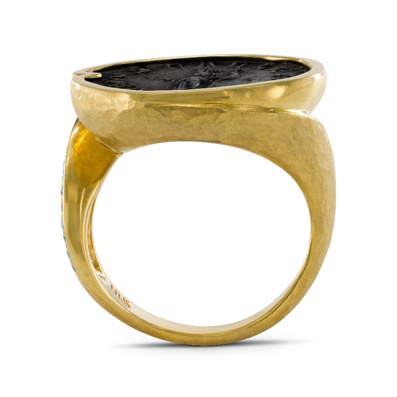 Venus Coin and Diamond Ring