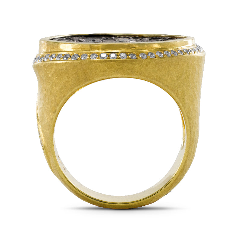Fides Coin and Diamond Ring