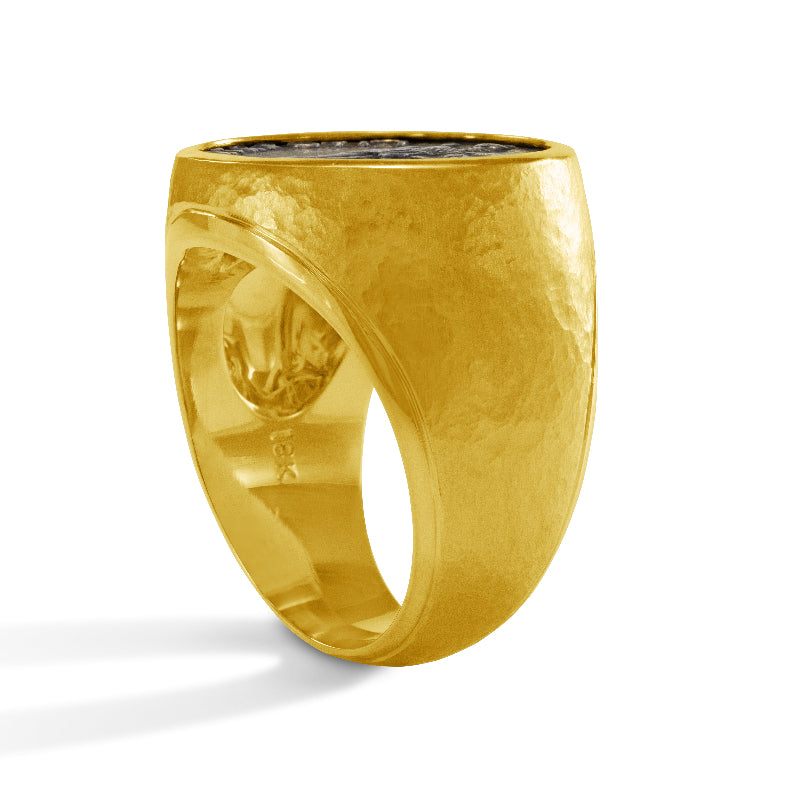 Men's Ancient, Authentic Minerva Coin Ring