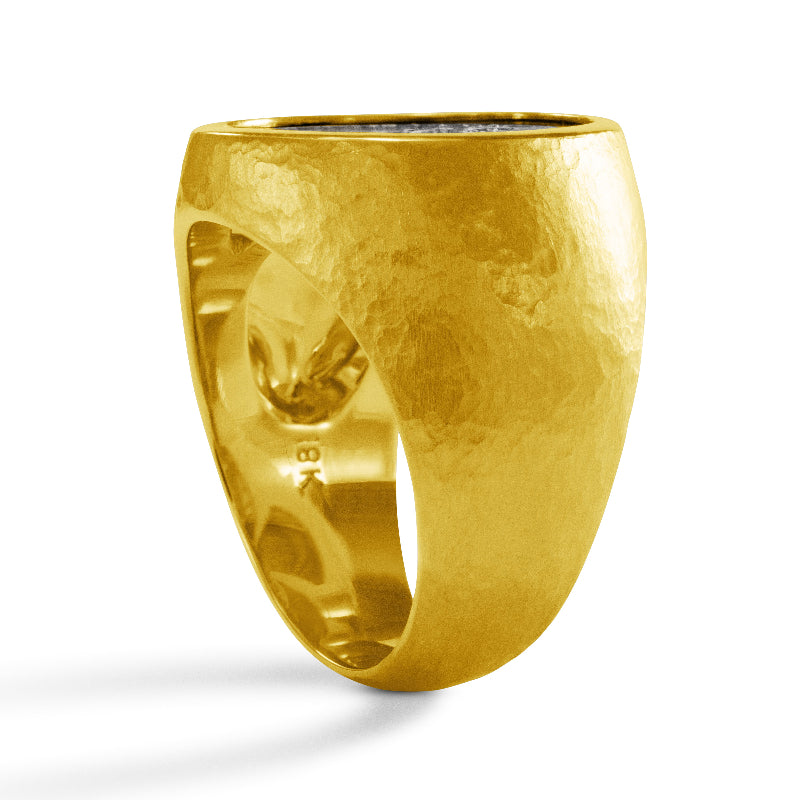 Men's Ancient, Authentic Caduceus Coin Ring