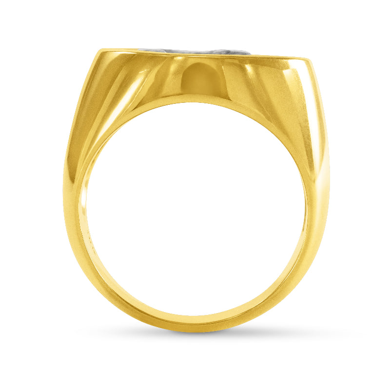 Horse and Warrior Coin Ring