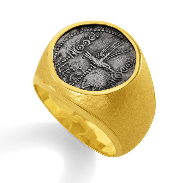 Ancient, Authentic Mark Antony Coin Ring