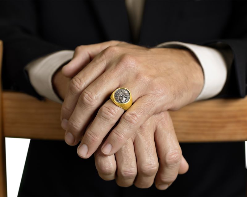Alexander the Great Coin Ring