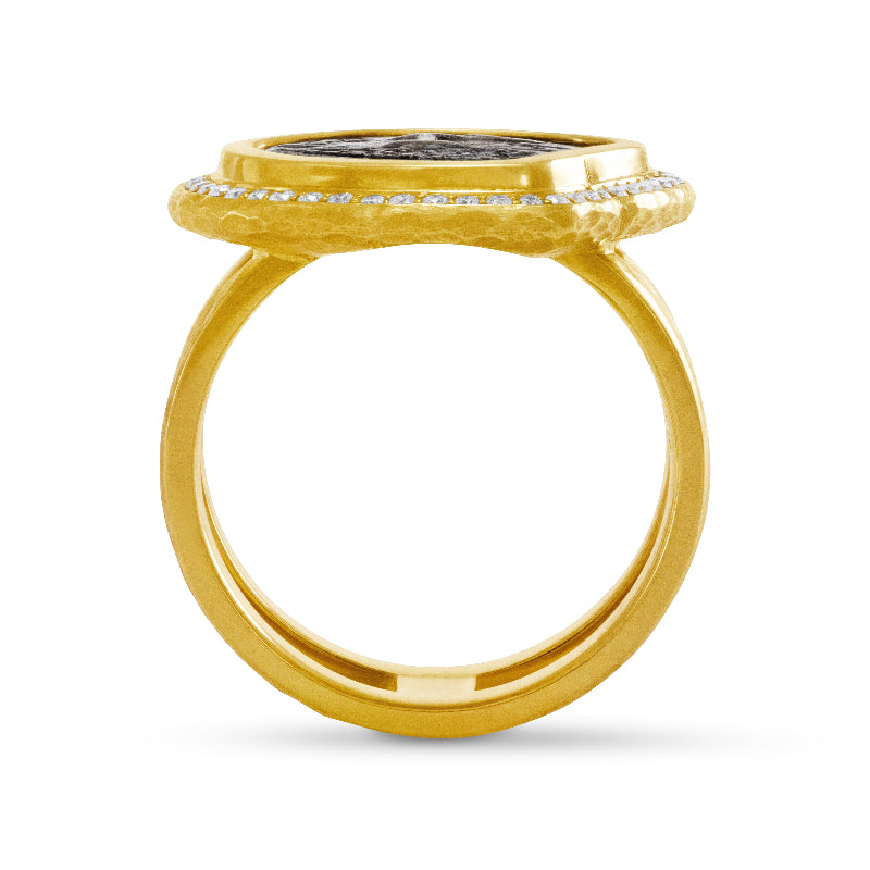 Prutah Coin and Diamond Ring