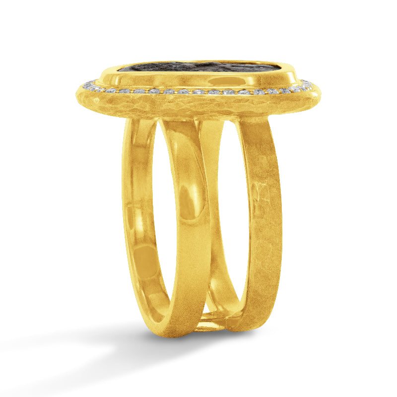 Prutah Coin and Diamond Ring