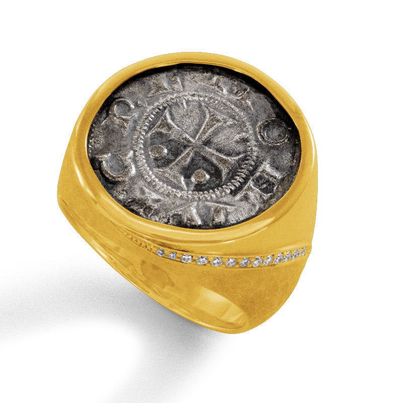 Federico I Coin and Diamond Ring