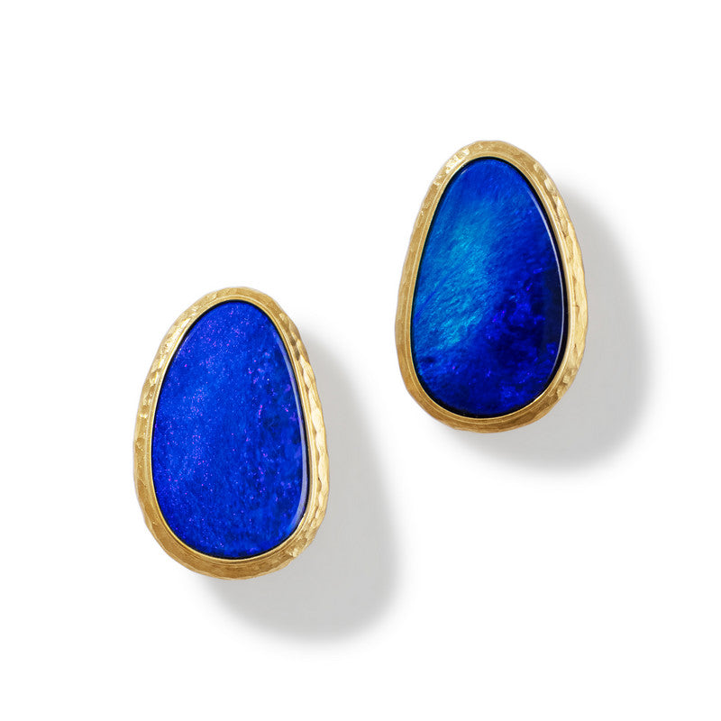 Women's Australian Opal Stud Earrings