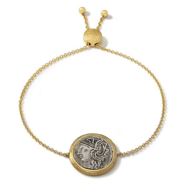 Unisex Ancient, Authentic Roma Coin Bracelet