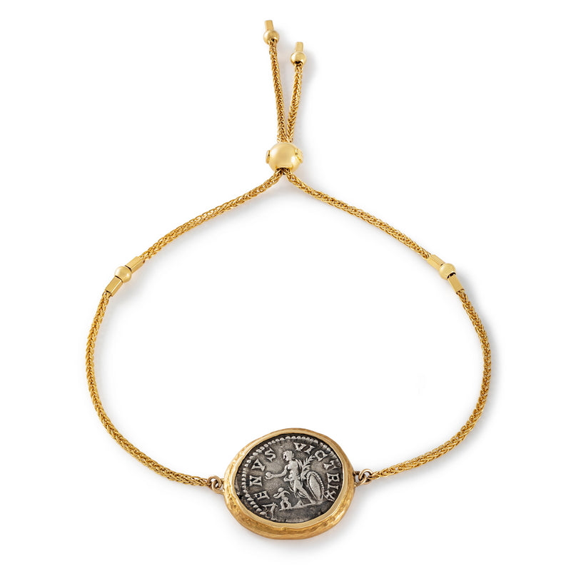 Women’s Ancient, Authentic Venus Coin Bracelet