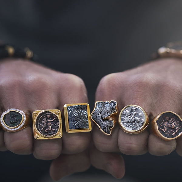 Men's Ancient, Authentic Victory Coin Ring