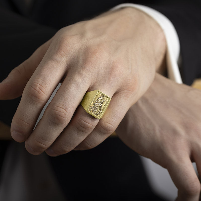 Unisex Ancient, Authentic Samurai Coin Ring